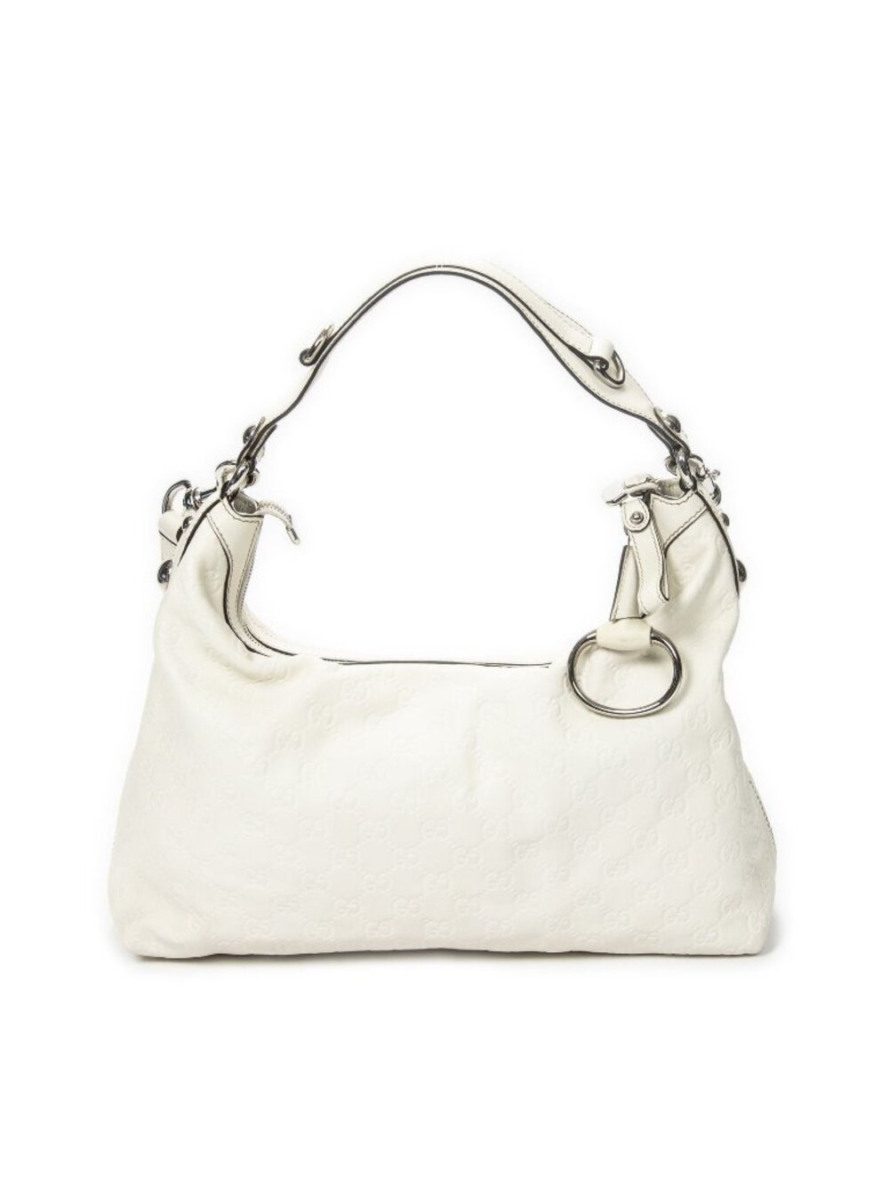 Gucci Icon Bit Hobo Ivory Guccissima